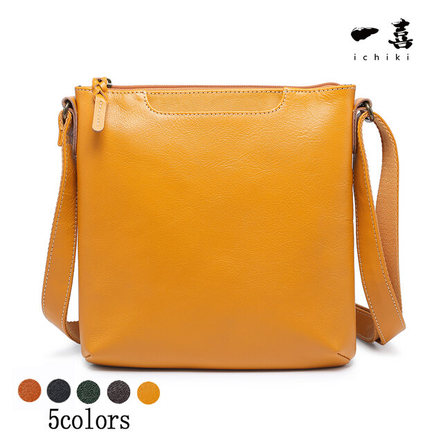 ショルダーバッグ 本革レザー 肩掛け　新品 縦型 高品質　手作り ポシェット　お出かけ　通学通勤　キャメル　W20