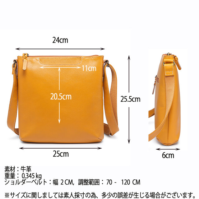 ショルダーバッグ 本革レザー 肩掛け 新品 縦型 高品質 手作り