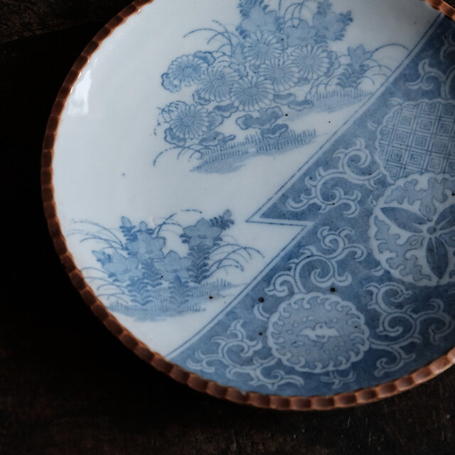 798『志野 草鳥図 額皿』　　/骨董品 古美術 古玩 アンティーク 798『志野 草鳥 額皿』 /骨董品 古美術 古道具 アンティーク