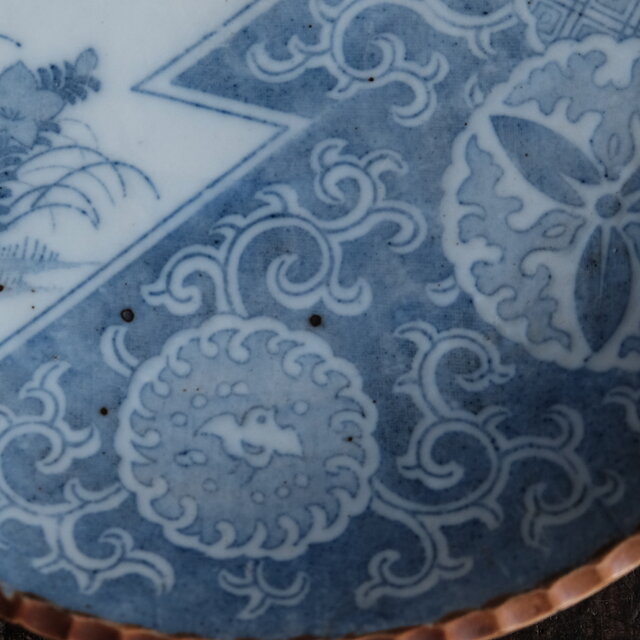 骨董品　大皿　花鳥絵 色絵花鳥図大皿 文化遺産オンライン