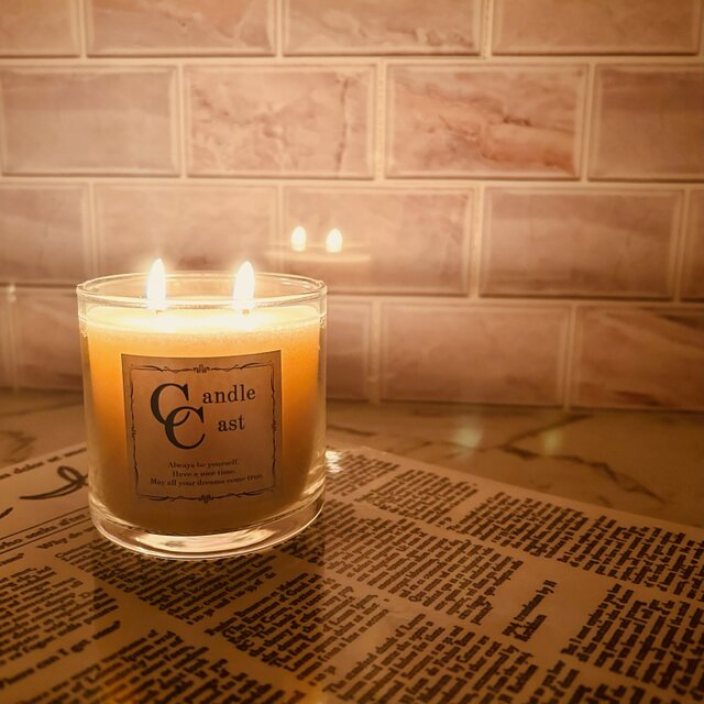 2本芯・スタンダードアロマキャンドル】チュベローズ【ソイキャンドル