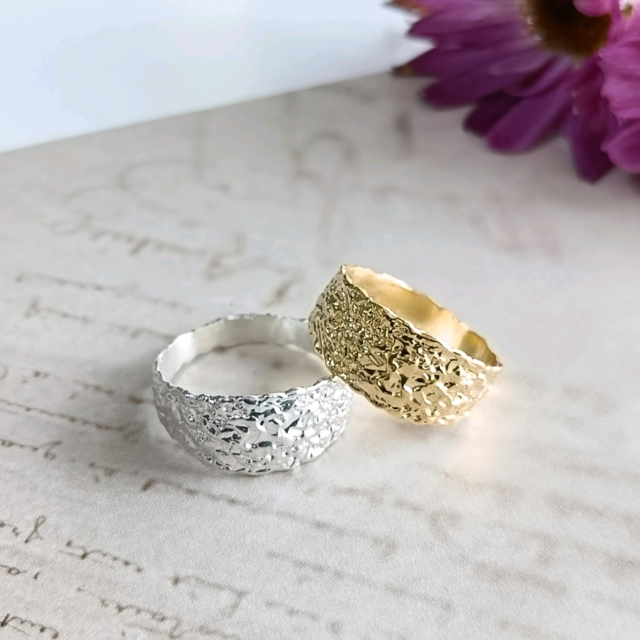 ［SV925／k18GP］Hirari ~ヒラリ~ ―蝶の羽のような軽やかさ―  シルバー　メンズ　レース　クリア