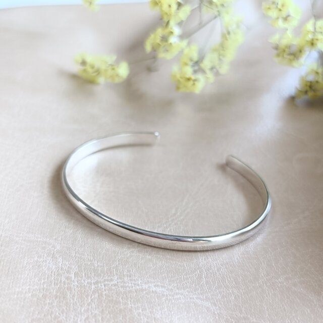 SV925／k18GP］Mu ~無~ シルバーバングル シンプル バングル