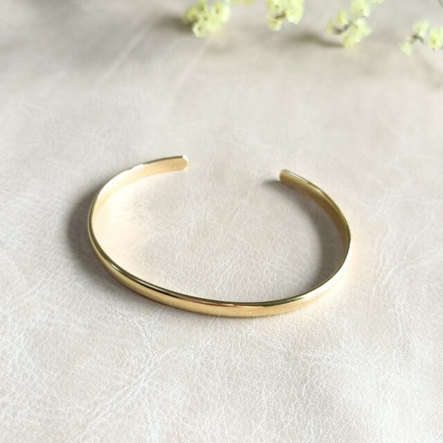 SV925／k18GP］Mu ~無~ シルバーバングル シンプル バングル