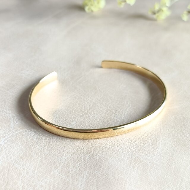 SV925／k18GP］Mu ~無~ シルバーバングル シンプル バングル