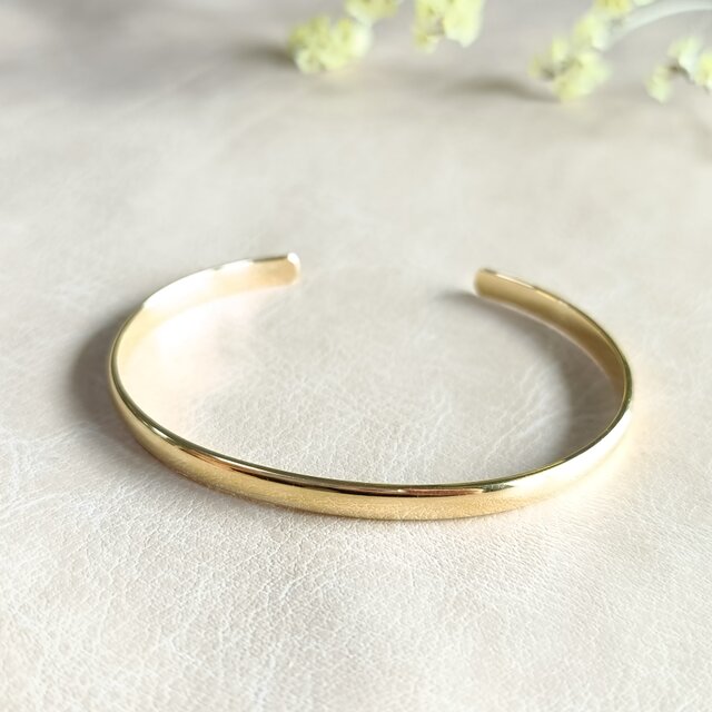 SV925／k18GP］Mu ~無~ シルバーバングル シンプル バングル