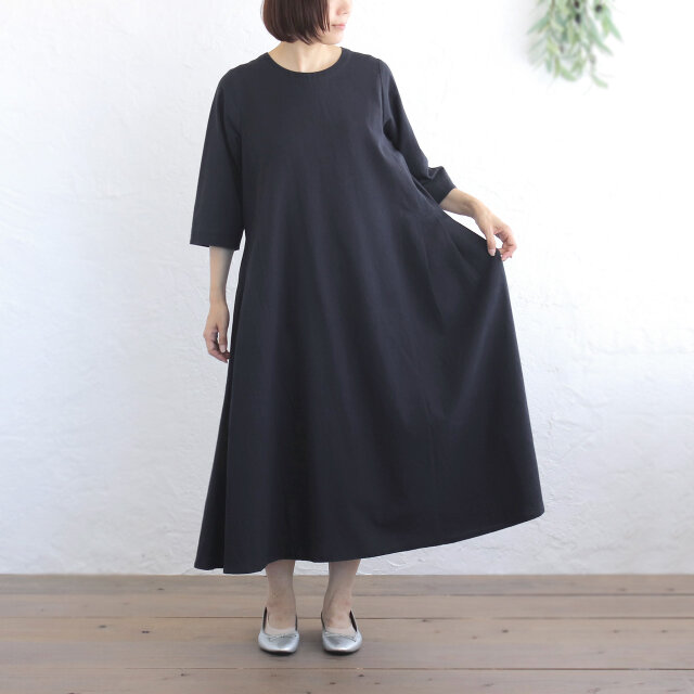 春夏からのロングシーズン◎ 七分袖 ゆったり細見え 東炊きコットン