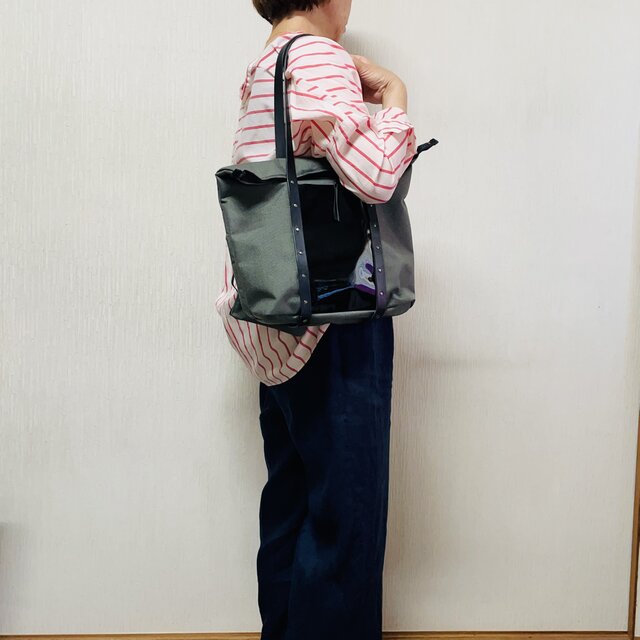 Pocket shoulder Accent Bag／コーデュラブラック 【公式通販】