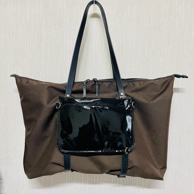 コーデュラナイロン２ウェイショルダーバッグ・ポーチ付き