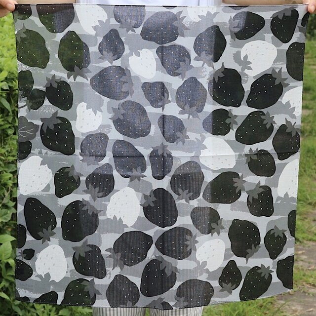 プチスカーフ「一期一会」おもいで_大粒（コットン100%）