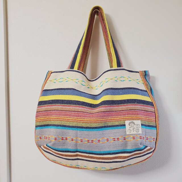 普段使いのマチたっぷりトートバッグ　メキシカンエスニック