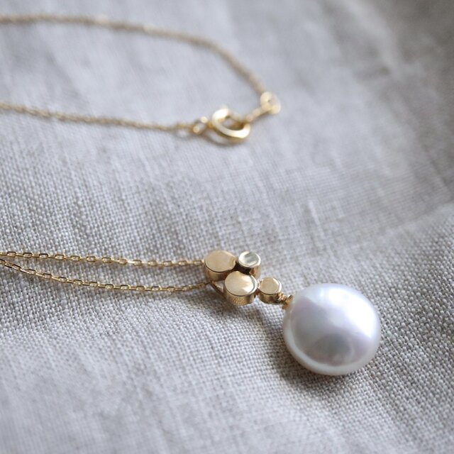 ★サンプルSale & 送料無料★ 淡水パールとシルバーのペンダント