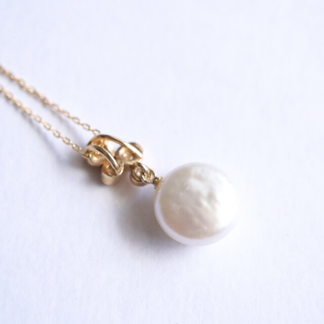 ☆サンプルSale & 送料無料☆ 淡水パールとシルバーのペンダント