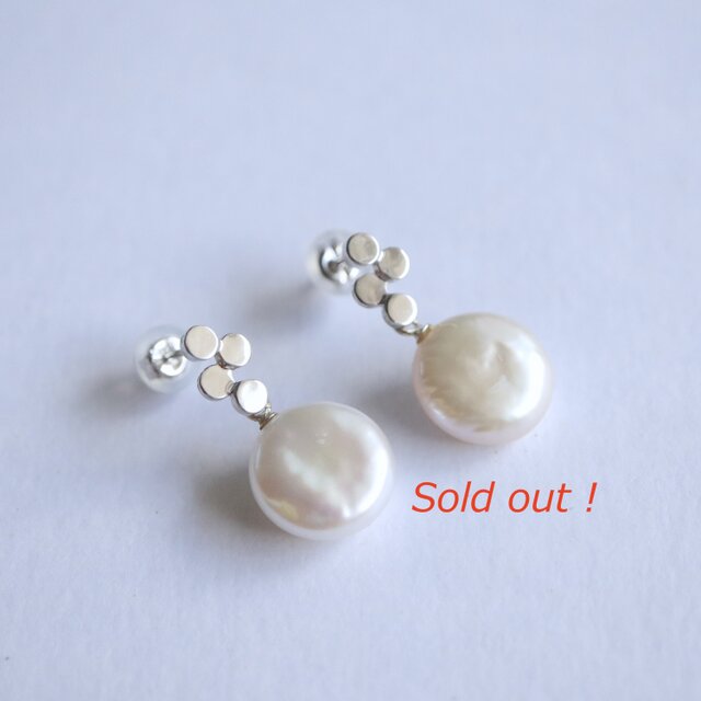 ☆サンプルSale & 送料無料☆ 淡水パールとシルバーのピアス | iichi