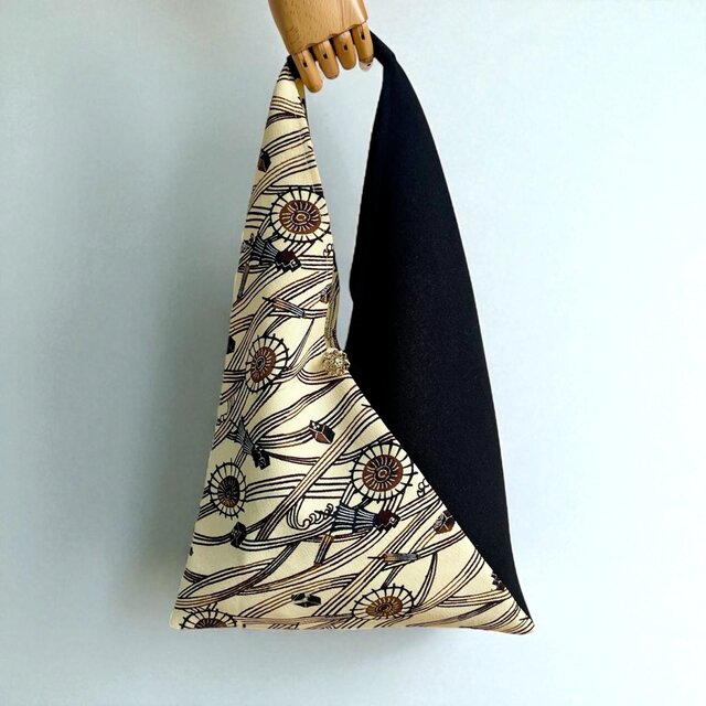 あずま袋【送料込み】帯リメイク　ブラック