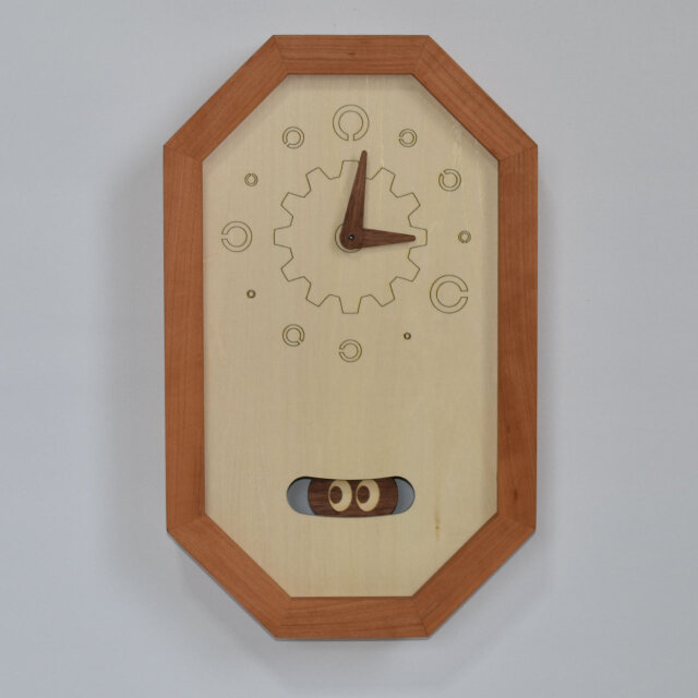 振り子八角時計　ランドル環　視力検査時計