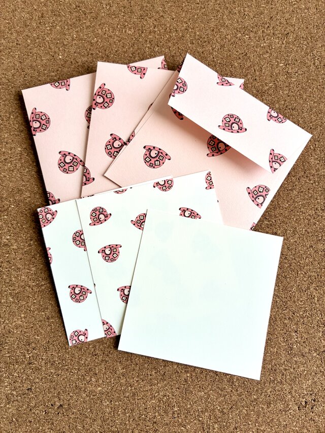 帽子のミニレターセット