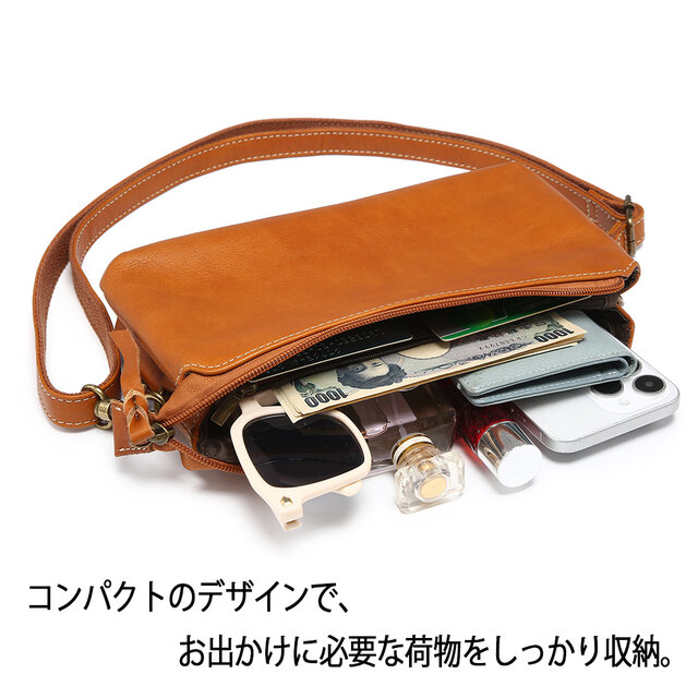 ショルダーバッグ 本革レザー 肩掛け 高品質 メンズ 手作り ポシェット