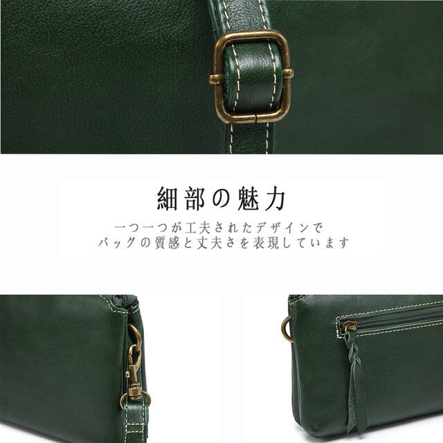 ショルダーバッグ 本革レザー 肩掛け 高品質 メンズ 手作り ポシェット