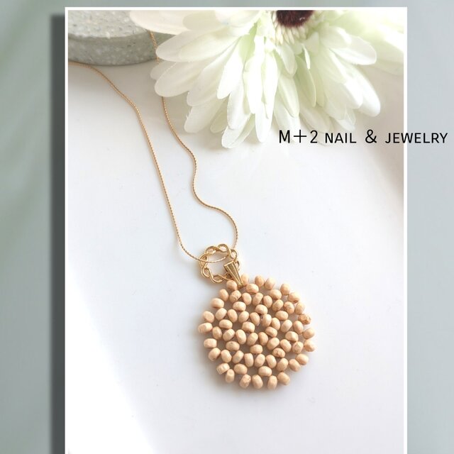 送料無料◆ウッドラウンド　ロングネックレス　ネックレス　