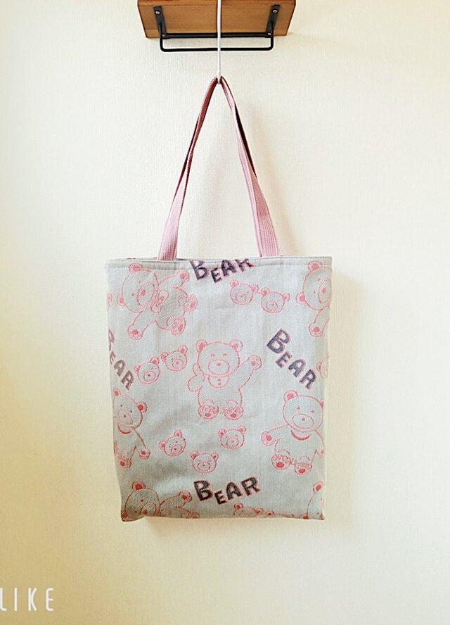 ゴブラン織りのトートバッグ（ベア）