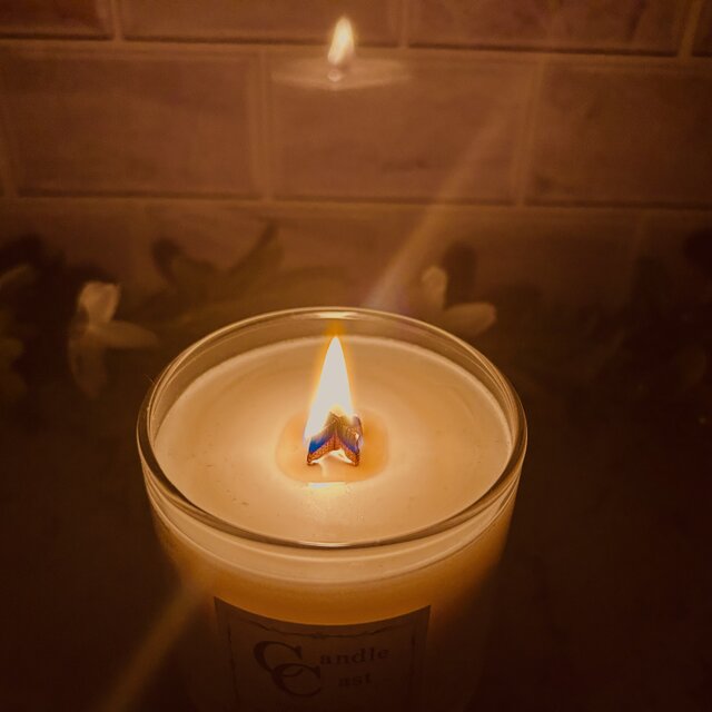 クロス木芯・焚き火アロマキャンドル】国産蜜蝋キャンドル | iichi