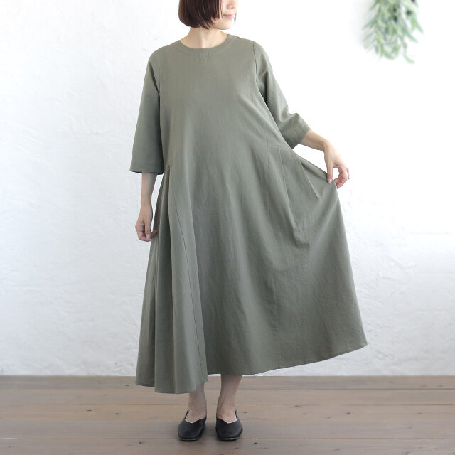 春夏からのロングシーズン◎ 七分袖 ゆったり細見え 東炊きコットン