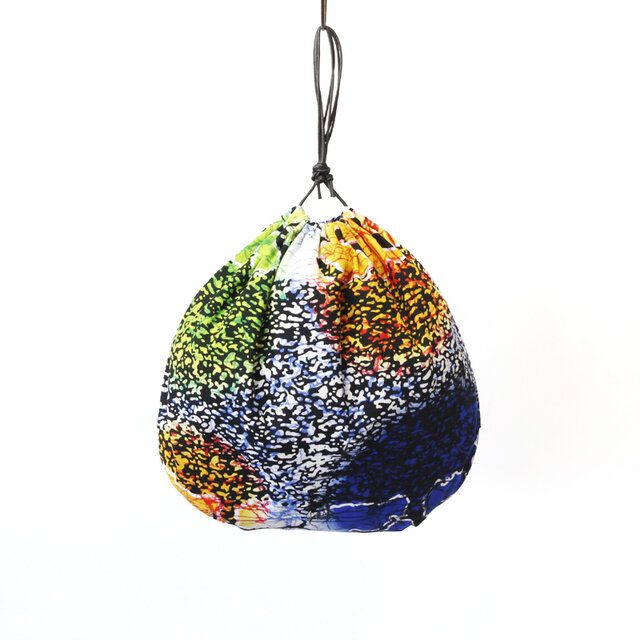 かごバッグ用 インナーバッグ（内袋）巾着袋 バスケット サイザルバッグ