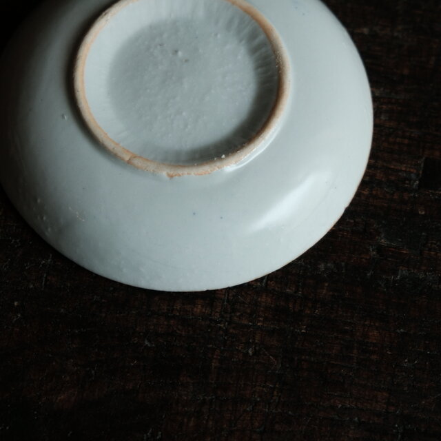 蕪大根と漢字◇時代物 印判小皿 antiques 骨董 古民家 古道具 丁寧な