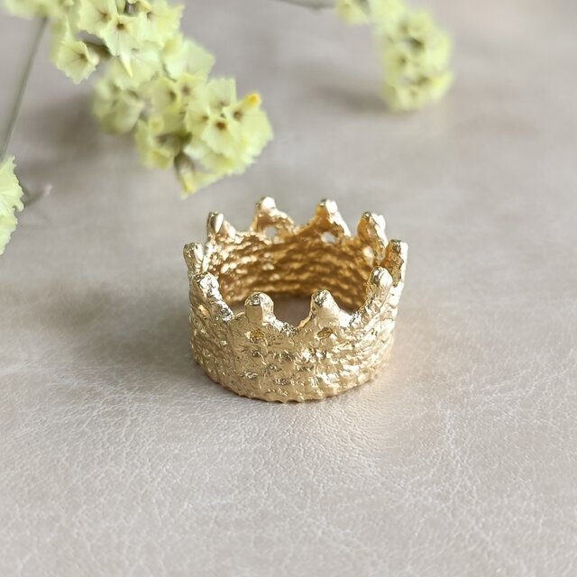 SV925／k18GP］Ko-煌-〜威光の王冠リング〜 ティアラ レース