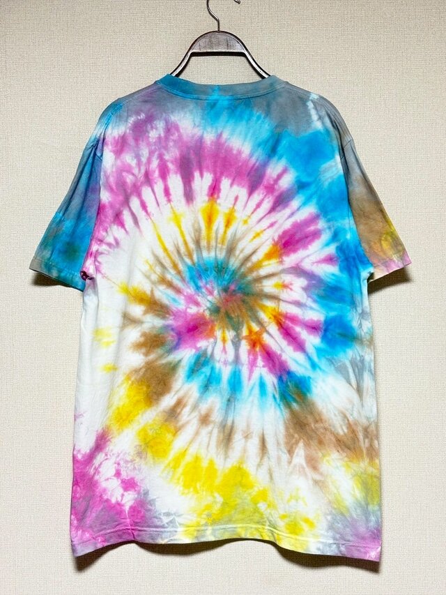 タイダイ Tシャツ Lサイズ カラフル スパイラル Hippies Dye HD24-60