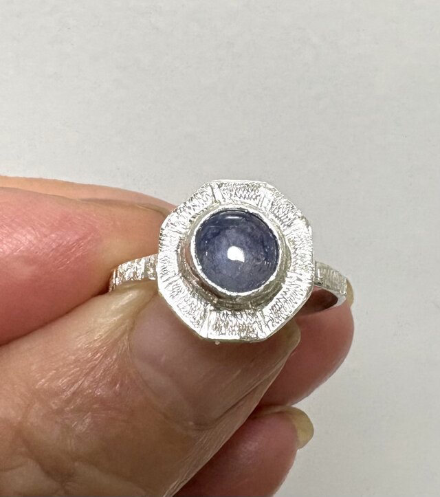004 ブルーサファイア 天然石 シルバー 925 リング 12.5 sv0488_1.jpg