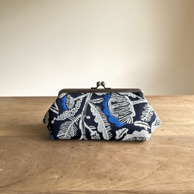 がまぐちポーチＬ　bloom