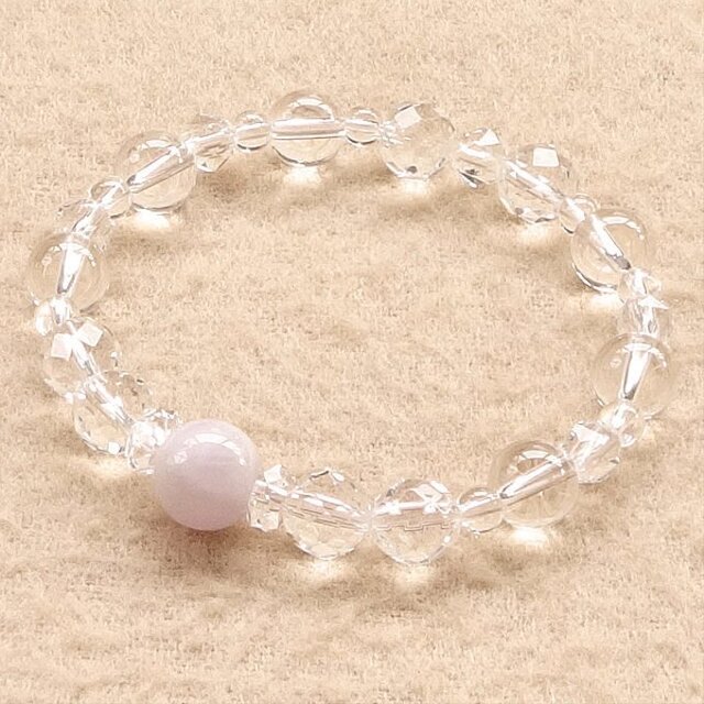 強力なセラピーストーンとして君臨する希少石｜アマゼツ（アメジスト・アゼツライト）［AZOZEO］Simpleブレスレット