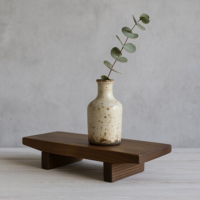 無垢材の花台・飾り台・ミニ仏壇・祭壇｜アンティークブラウン