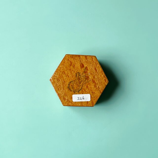 ペルシャの象嵌細工（寄木細工）小箱 宝石箱 六角形 ミニサイズ【KHA