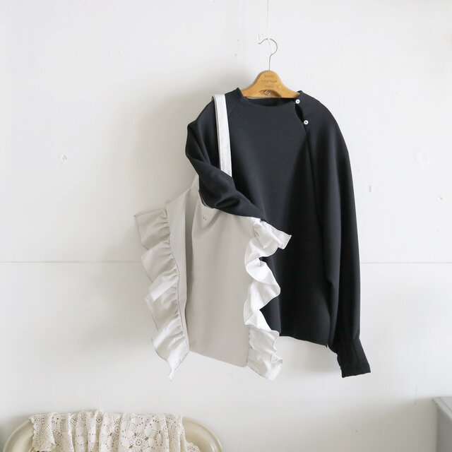 くたくたバッグ/コットンリネン ライトグレー | iichi 日々の暮らしを