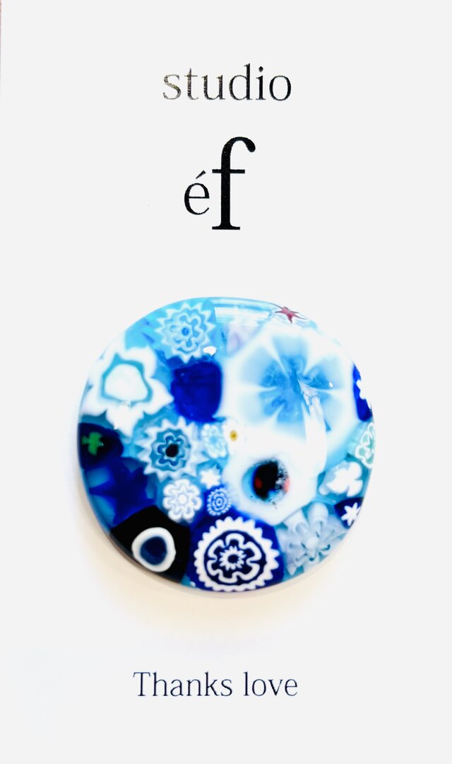 ガラスゴルフグリーンマーカー⛳️ガラスミルフィオリ：磁石付きのコピー