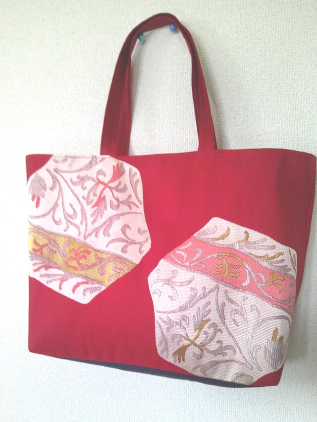 帯地リメイク　トートバッグ　　　944