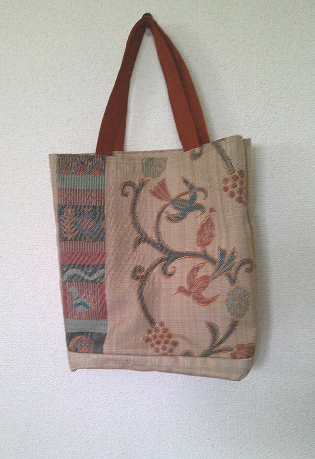 帯地リメイク　トートバッグ　　　946