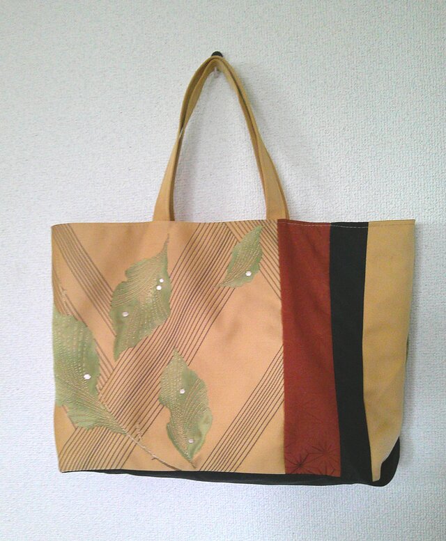 帯地リメイク　トートバッグ　　　949