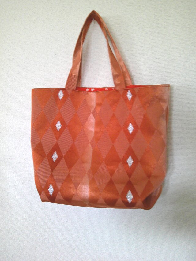 帯地リメイク　トートバッグ　　　951