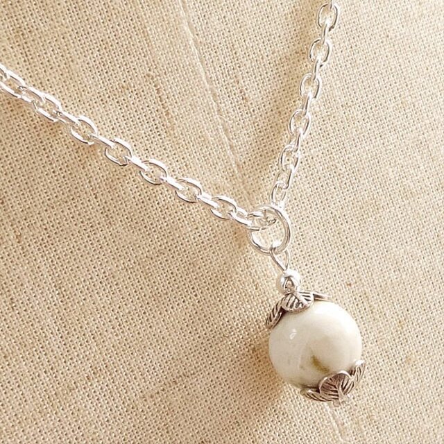 日本が誇る翡翠・糸魚川翡翠｜糸魚川翡翠（ホワイト）Simpleネックレス