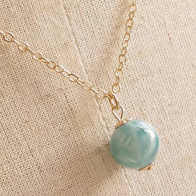 パオルコ鉱山からの贈り物・圧倒的癒やしを身につける｜ラリマー（高品質）Simpleネックレス