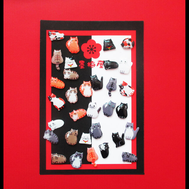 【選べるピアス】猫5【※片耳１個売り】