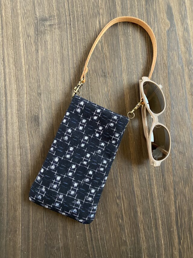 メガネ&スマホケース | 絣