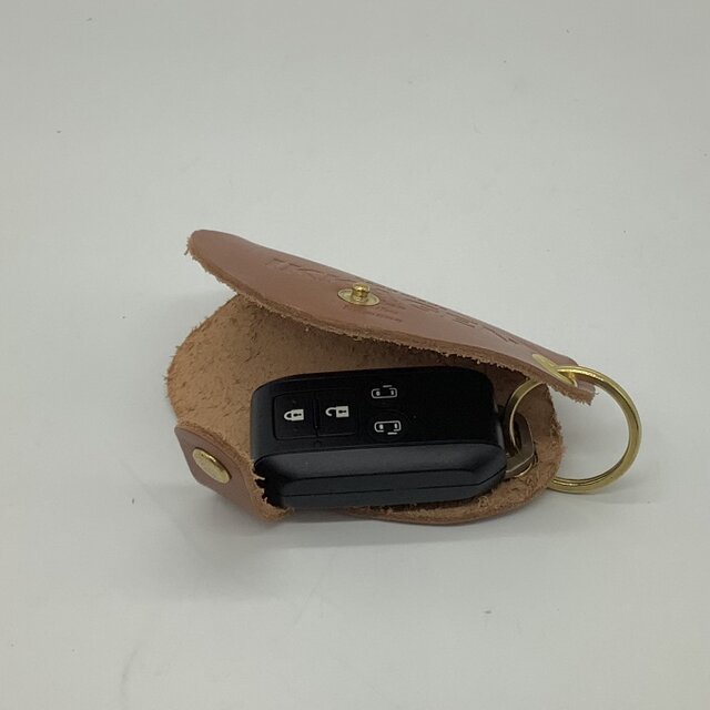 レザースマートキーケース（ハンドメイド／コンパクト／複数収納可