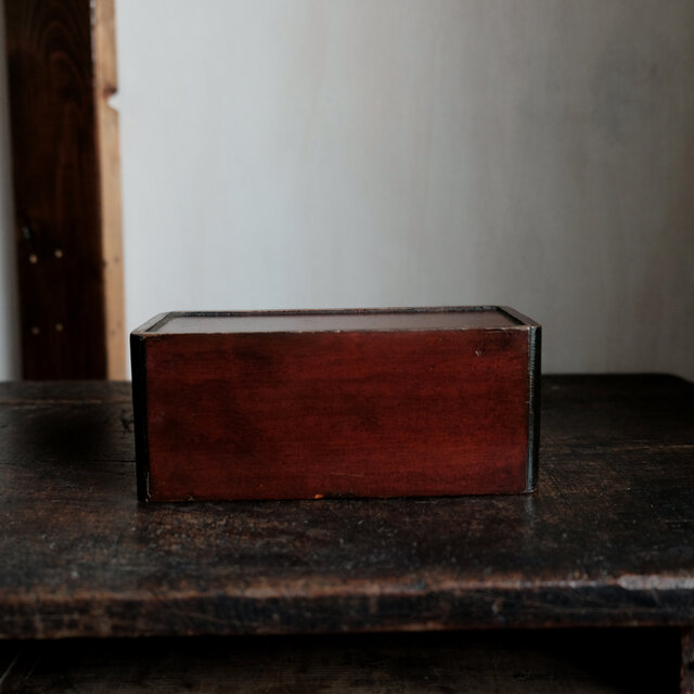 深く美しい色味◇味のある野弁当の木箱 ディスプレイボックスなどに