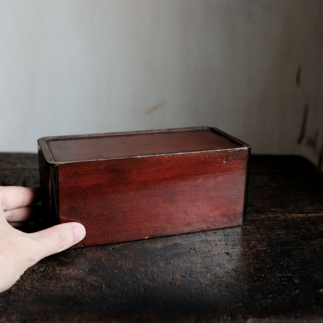 深く美しい色味◇味のある野弁当の木箱 ディスプレイボックスなどに