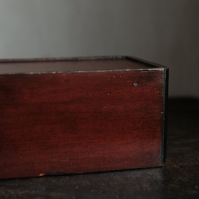 深く美しい色味◇味のある野弁当の木箱 ディスプレイボックスなどに